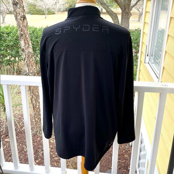 Spyder Active Pro WB Black Performance Pullover. 1/8 zip. Size XL. - Picture 6 of 12